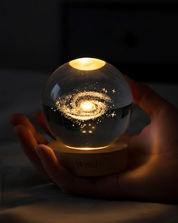 Personalized Solar System Night Light, Galaxy Globe Lamp, Milky Way Crystal Ball, Bedroom Decor, Memorial Astronomy Gift, Christmas Gifts