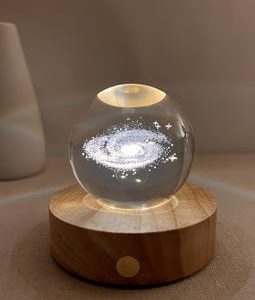 Custom Galaxy Night Lamp, Milky Way Globe Light, Personalized Astronomy Memorial Gift, Nebula Night Light, Mothers Day Gift for Her
